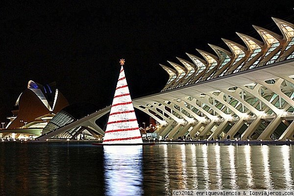  Encendido de luces de navidad en al Ciudad de las Artes y las Ciencias